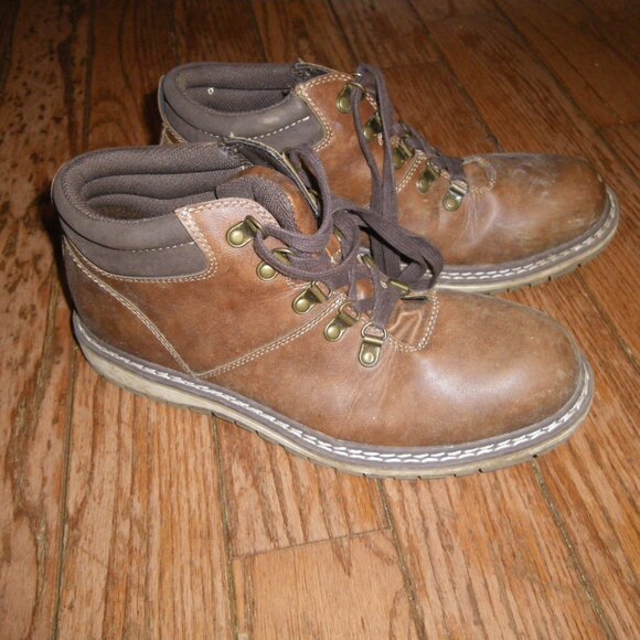 Teen's / Men's Faux Leather Casual Ankle Boots - Picture 3 of 6